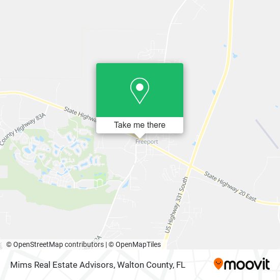 Mims Real Estate Advisors map