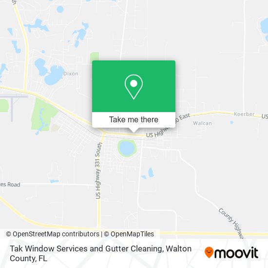 Tak Window Services and Gutter Cleaning map