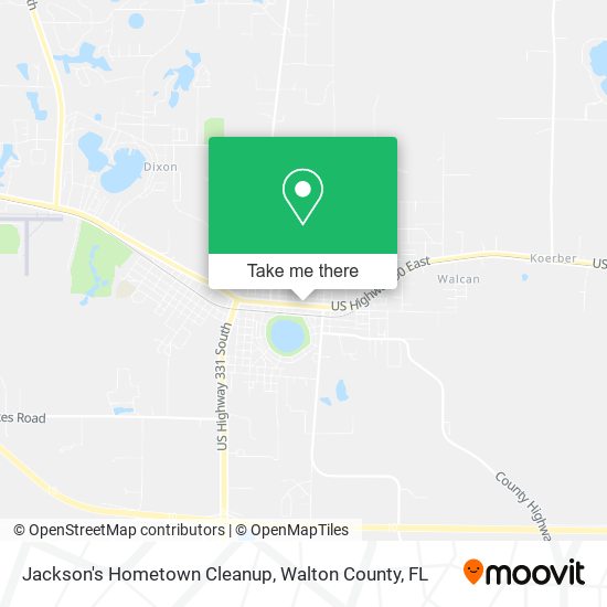 Jackson's Hometown Cleanup map