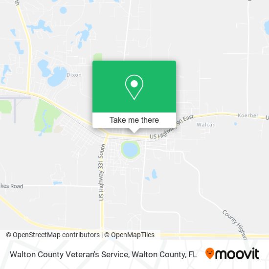 Walton County Veteran's Service map