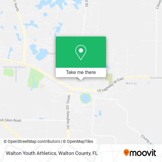 Walton Youth Athletics map