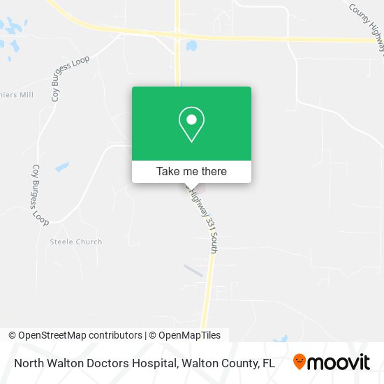 Mapa de North Walton Doctors Hospital