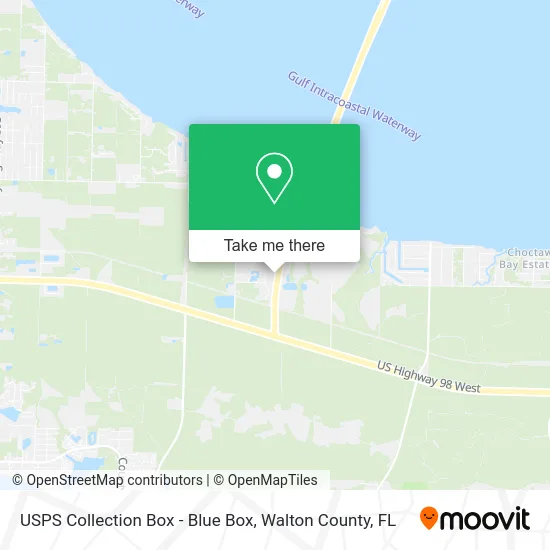 USPS Collection Box - Blue Box map