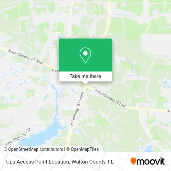 Ups Access Point Location map