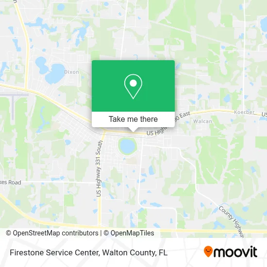Firestone Service Center map