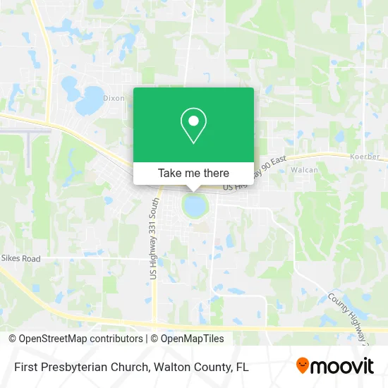 First Presbyterian Church map