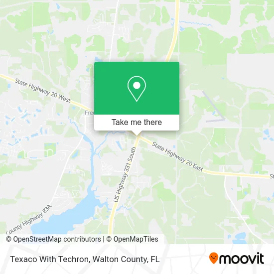 Texaco With Techron map