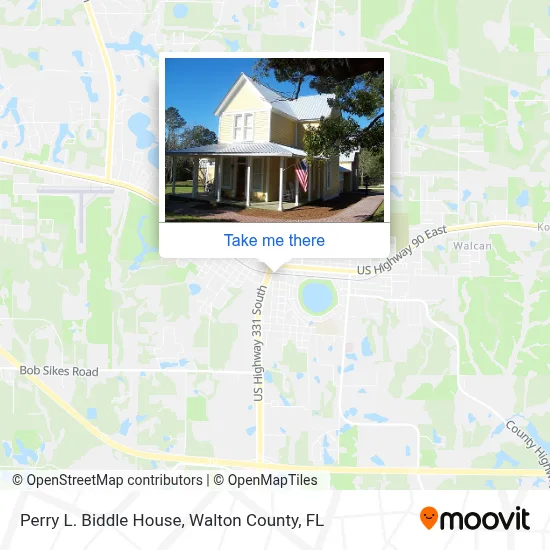 Perry L. Biddle House map