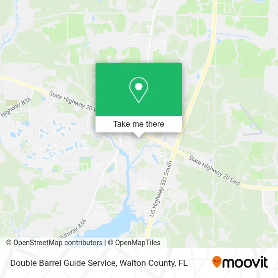 Double Barrel Guide Service map
