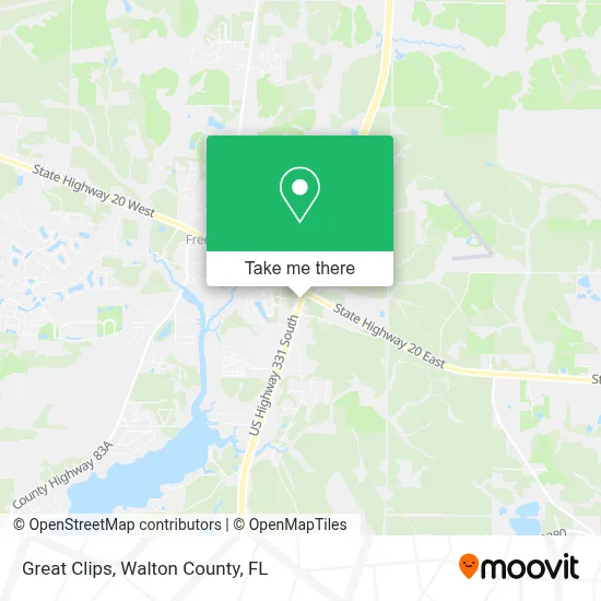 Great Clips map