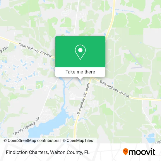 Findiction Charters map