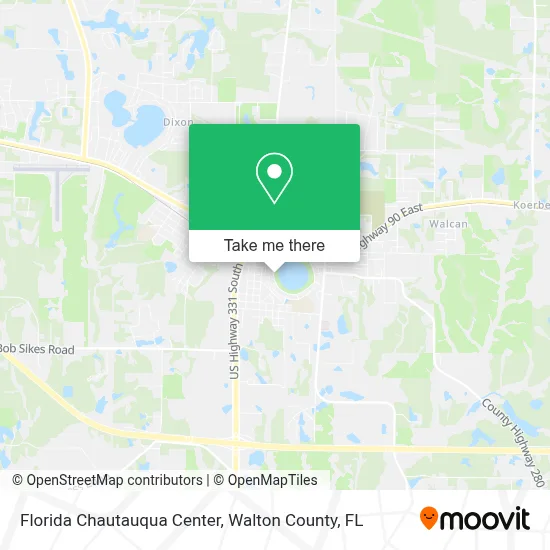 Florida Chautauqua Center map
