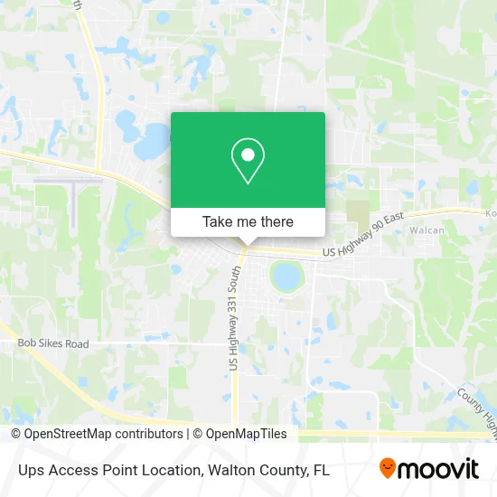 Ups Access Point Location map