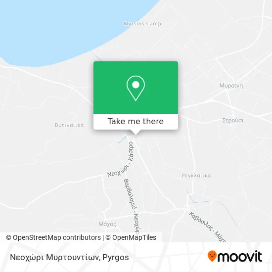 Νεοχώρι Μυρτουντίων map