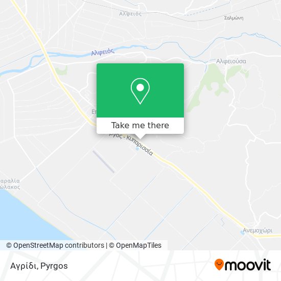 Αγρίδι map