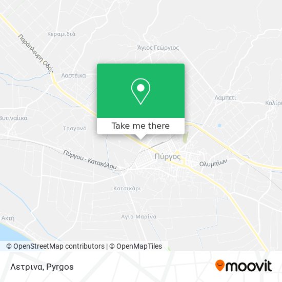 Λετρινα map