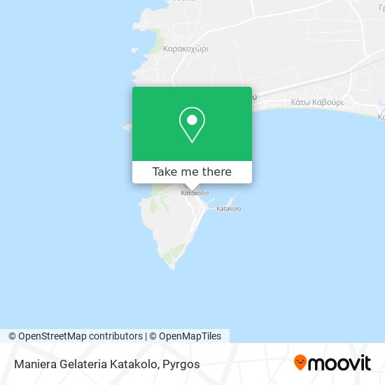 Maniera Gelateria Katakolo map