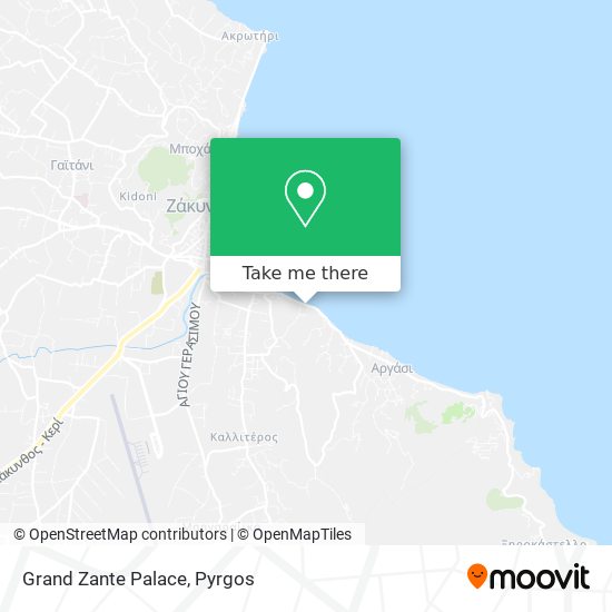 Grand Zante Palace map