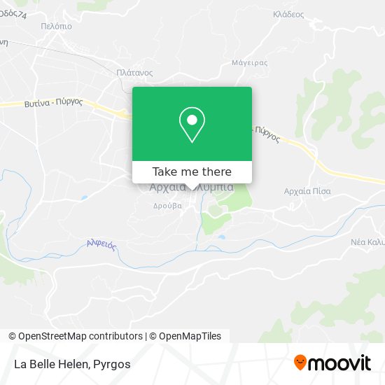 La Belle Helen map