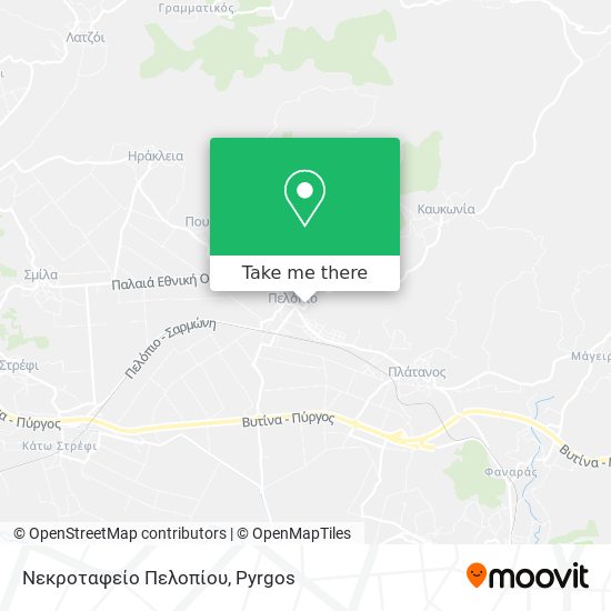 Νεκροταφείο Πελοπίου map