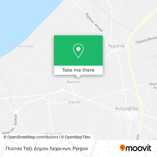 Πιατσα Ταξι Δημου Λεχαινων map