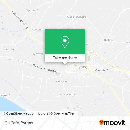 Qu Cafe map