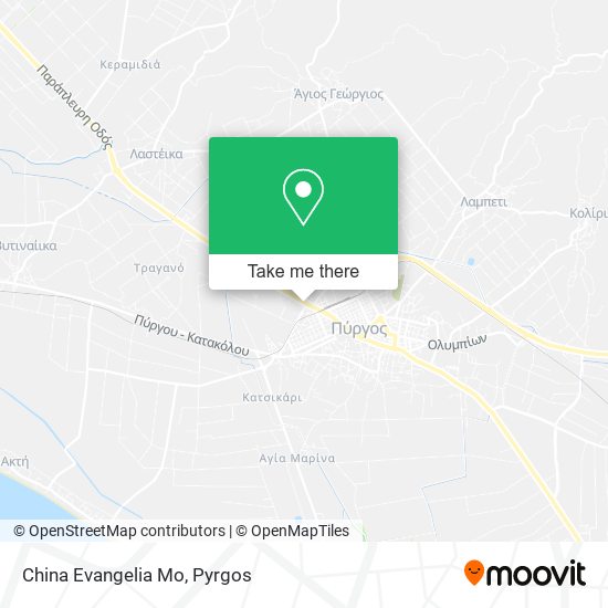 China Evangelia Mo map