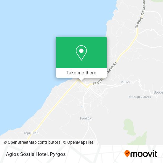 Agios Sostis Hotel map