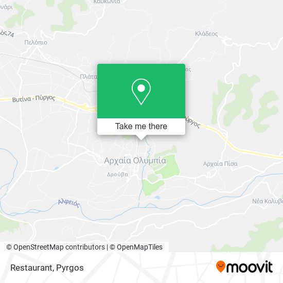 Restaurant map