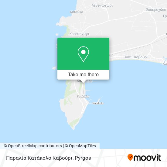 Παραλία Κατάκολο Καβούρι map