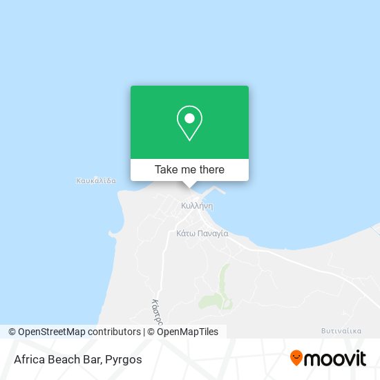 Africa Beach Bar map