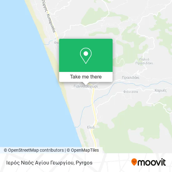 Ιερός Ναός Αγίου Γεωργίου map