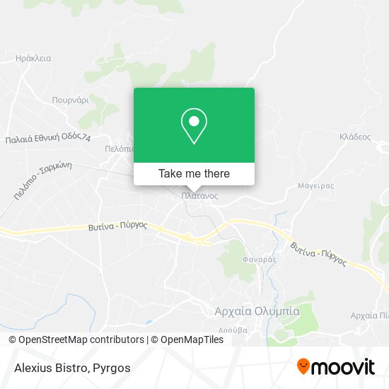 Alexius Bistro map