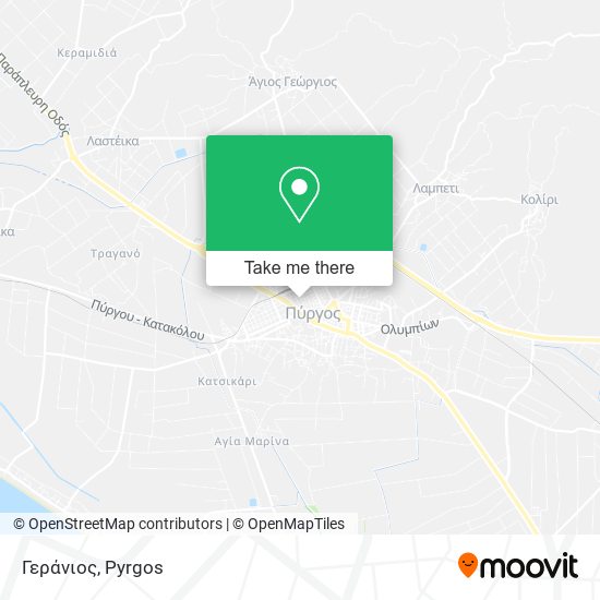 Γεράνιος map