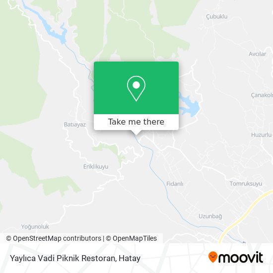 Yaylıca Vadi Piknik Restoran map
