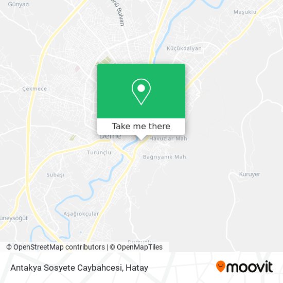 Antakya Sosyete Caybahcesi map