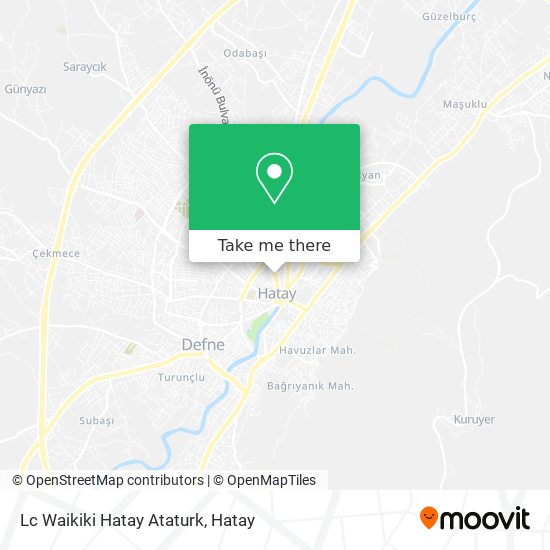 Lc Waikiki Hatay Ataturk map