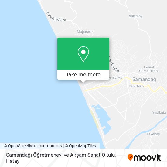 Samandağı Öğretmenevi ve Akşam Sanat Okulu map