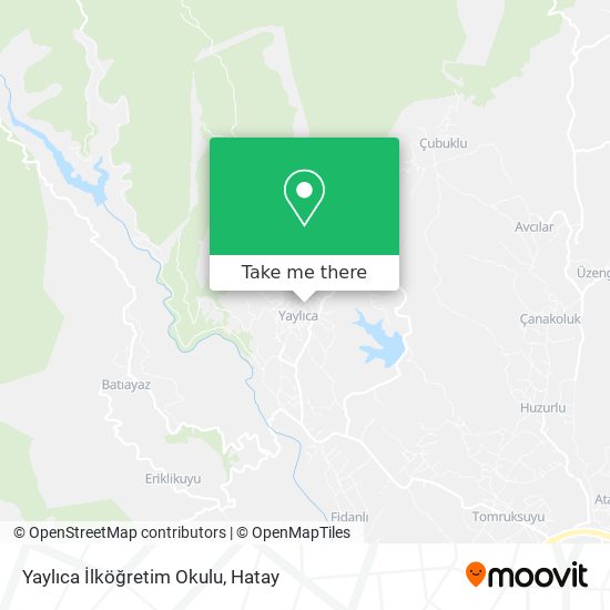 Yaylıca İlköğretim Okulu map