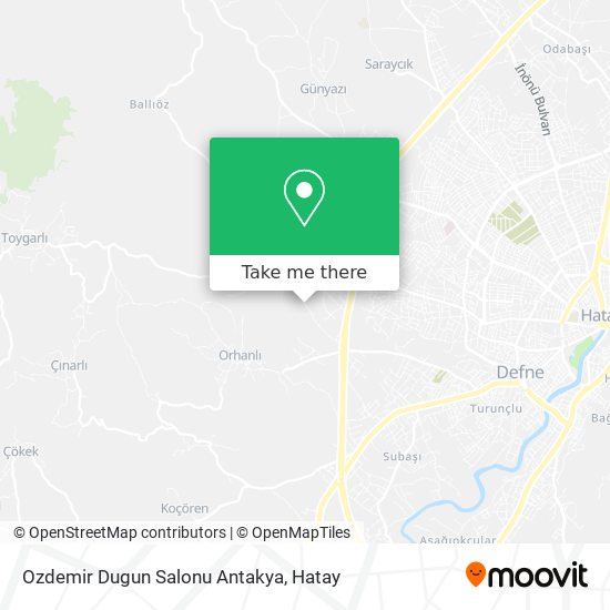 Ozdemir Dugun Salonu Antakya map