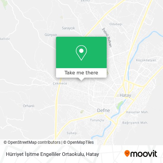 Hürriyet İşitme Engelliler Ortaokulu map
