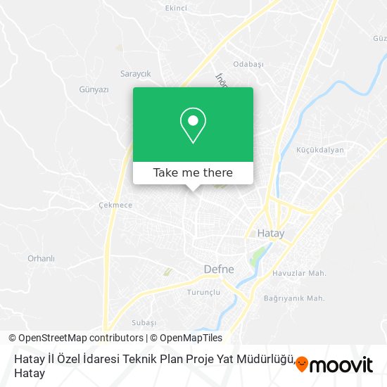 Hatay İl Özel İdaresi Teknik Plan Proje Yat Müdürlüğü map