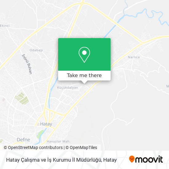 Hatay Çalışma ve İş Kurumu İl Müdürlüğü map