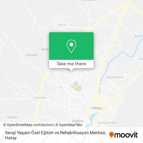 Sevgi Yaşam Özel Eğitim ve Rehabilitasyon Merkezi map