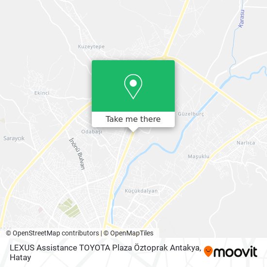 LEXUS Assistance TOYOTA Plaza Öztoprak Antakya map