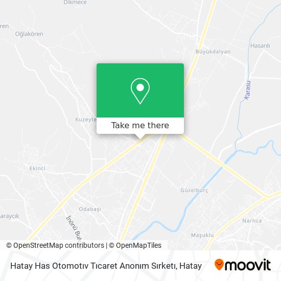 Hatay Has Otomotıv Tıcaret Anonım Sırketı map