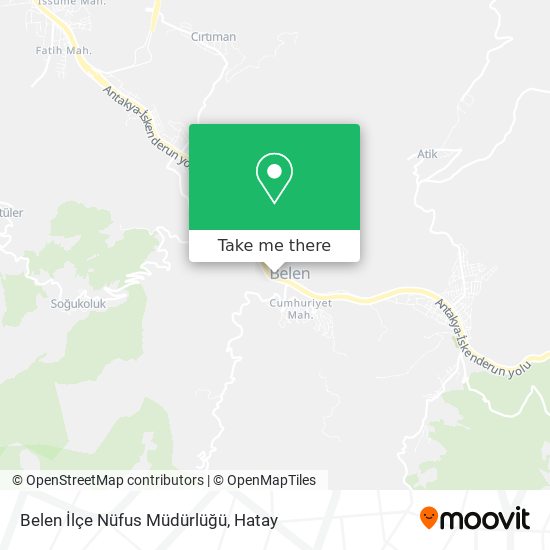 Belen İlçe Nüfus Müdürlüğü map