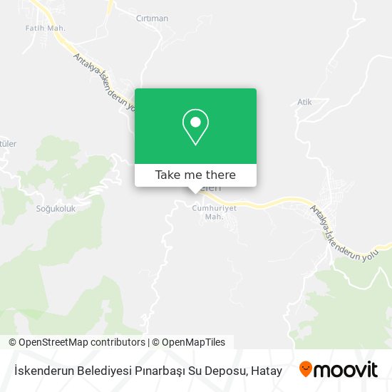 İskenderun Belediyesi Pınarbaşı Su Deposu map