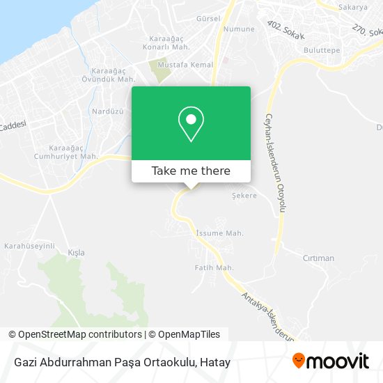 Gazi Abdurrahman Paşa Ortaokulu map
