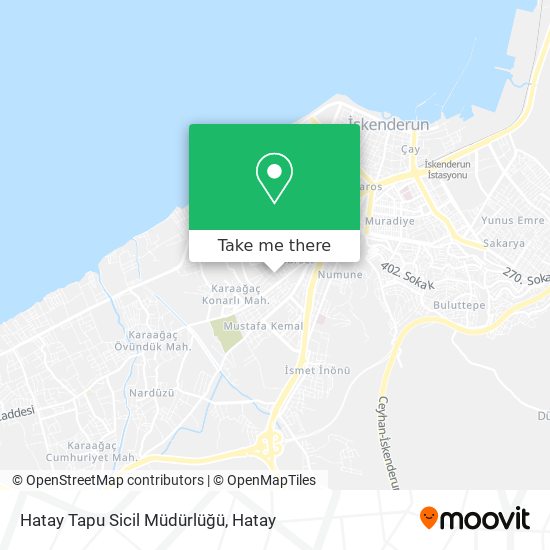 Hatay Tapu Sicil Müdürlüğü map